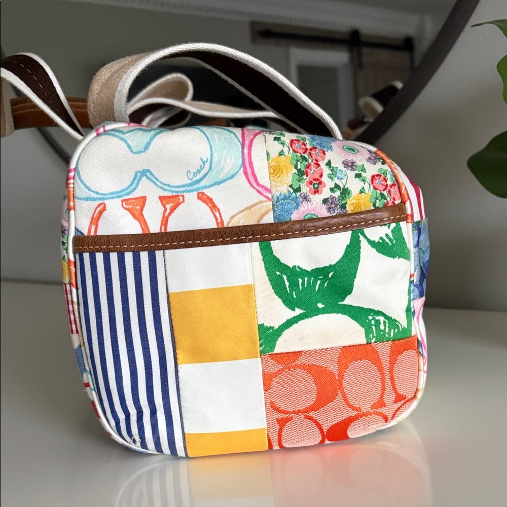 Nwt Y2k Coach Multicolor Patchwork Boston/Duffle … - image 5